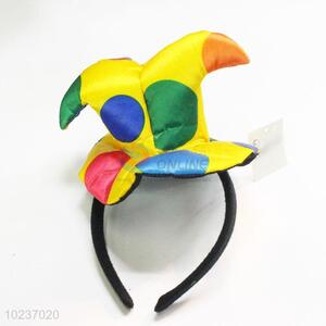Promotional custom hair clasp with clown hat/party decorative hair accessories