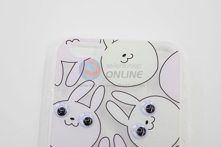 Factory Supply Cartoon Cute Rabbits Pattern Acrylic Mobile Phone Shell for iphone
