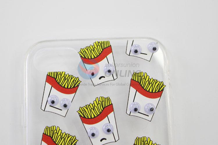 Cartoon Funny Chips Printed Acrylic Mobile Phone Shell for iphone