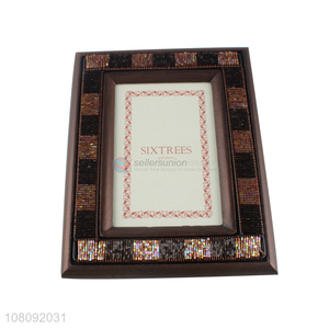 Good quality beaded wooden photo frame tabletop picture frame