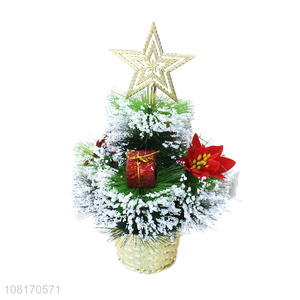 High quality artificial mini <em>Christmas</em> <em>tree</em> potted ornaments