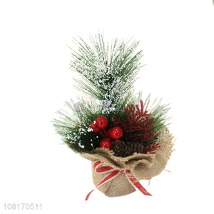 Wholesale mini potted <em>Christmas</em> <em>tree</em> for holiday decoration