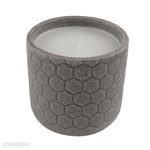 Wholesale paraffin wax <em>scented</em> fragranced candle in ceramic jar