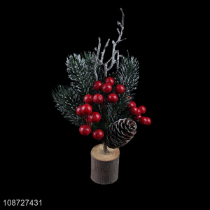 Hot selling artificial <em>Christmas</em> tree centerpices for dining room decoration