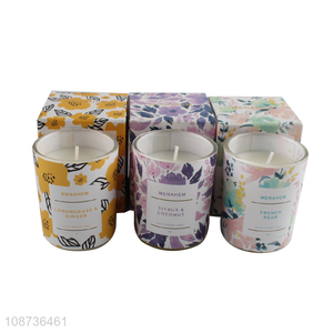 Good price romantic smokeless glass <em>scented</em> candle aromatic candle