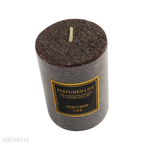 Online wholesale pillar candle <em>scented</em> candle for bedroom bathroom