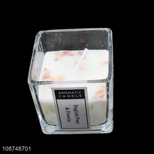 Hot selling English pear & freesia <em>scented</em> candle fragrance candle