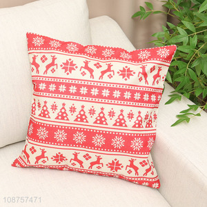 Hot selling soft Christmas <em>pillow</em> cover for home couch sofa
