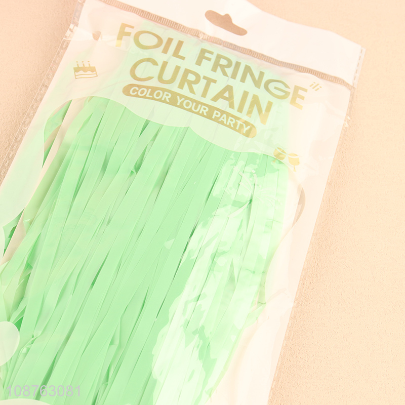 Top products candy color party decoration foil fringe curtain for sale