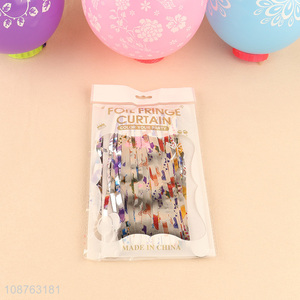 Top selling party decoration 1.2m foil fringe <em>curtain</em> wholesale