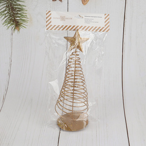 Wholesale mini metal spiral <em>Christmas</em> <em>tree</em> <em>Christmas</em> ornaments
