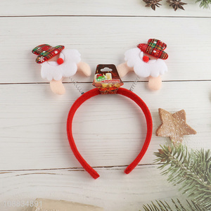 Factory price santa claus christmas hair hoop for party