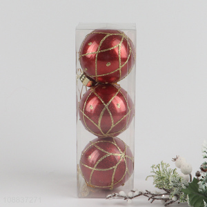 Hot selling 3pcs <em>Christmas</em> balls ornaments for <em>Christmas</em> tree decor