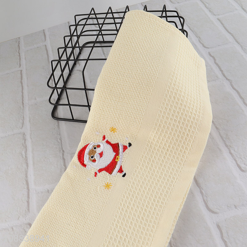 Latest products christmas series embroidery kitchen towel