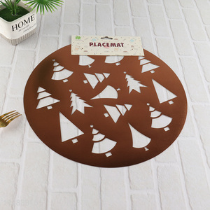 Top selling <em>christmas</em> series round place mat for home restaurant