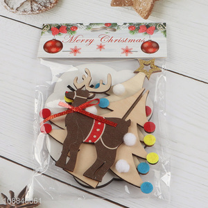 Hot Selling Painted Wooden <em>Christmas</em> Tree Ornaments Party Supplies