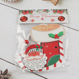 New Arrival Painted Wooden Slices <em>Christmas</em> Tree Ornaments