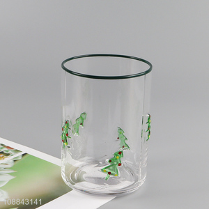 Latest products <em>christmas</em> series glass water mug water cup for sale