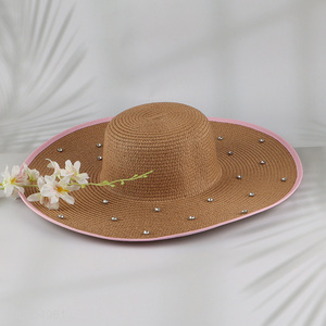 Hot selling women fashionable summer outdoor straw hat