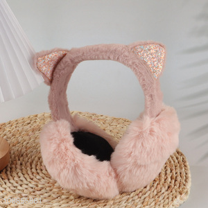 Hot items pink cute girls winter warm earmuffs