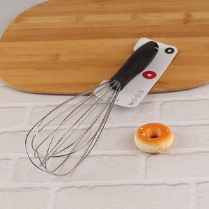 Factory wholesale kitchen gadget beater egg whisk with pp handle