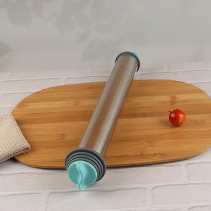 Hot sale stainless steel non-stick pastry dough rolling pin wholesale