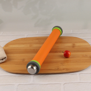 Best selling silicone non-stick pastry dough rolling pin wholesale